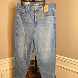 Levi's Light Blue High-Waisted Mom Jeans Size 16W